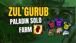 Prot Paladin solo farming ZulGurub trash WoW Classic SoD [upl. by Browne]