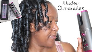 CORDLESS AUTOMATIC HAIR CURLER on AFRICAN NATURAL HAIR [upl. by Juster3]