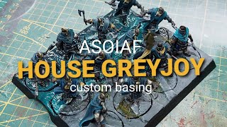 UNIQUE custom basing ASOIAF House Greyjoy Reavers tray  slideshow [upl. by Cyprus]