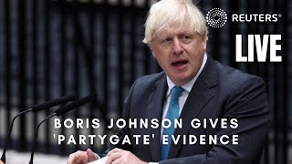 LIVE Former British Prime Minister Boris Johnson gives evidence in partygate inquiry [upl. by Kano346]