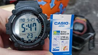 CASIO AE1500WH SAAT AYARI VE ALARM AYARI CASIO AE1500WH WATCH SETTING [upl. by Alehs]