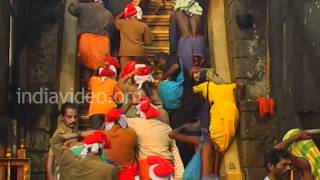 Eighteen Holy steps Pathinettam Padi Sabarimala Kerala [upl. by Dub]