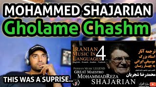 Gholame Chashm  Mohammad Reza Shajarian  First Time Reaction [upl. by Enyala657]