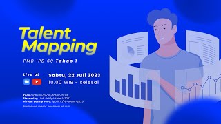 Technical Briefing Talent Mapping PMB IPB 60 Tahap 1 [upl. by Arvin904]