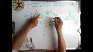 Résistance équivalente calcul des courants des tension et de la puissance dissipée dans le circuit [upl. by Nirad]