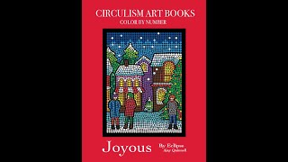 Joyous  Color By Number Circulism Book  Ajay Quinnell  Flipthrough [upl. by Lorne]