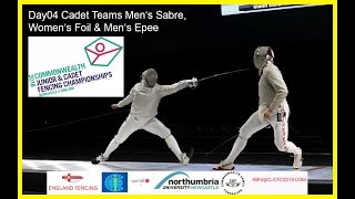 Day04 Commonwealth Junior amp Cadet Fencing Championships 2018  Piste Yellow [upl. by Jarlathus]