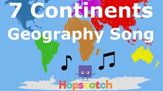 Seven Continents Geography Song [upl. by Sheffield256]