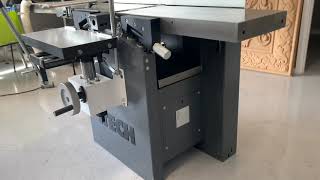 iTECH 300 Spiral Planer Thicknesser demonstration with Slot Mortiser [upl. by Otaner]