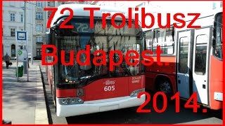 72es Trolibusz BKV Traffic Camera Budapest 2014 GarĂĄzsmenet BE [upl. by Coleville]