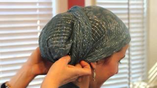 Easy StepbyStep Tutorial How to Tie quotThe Classicquot Tichel by Rivka Malka [upl. by Lavelle]