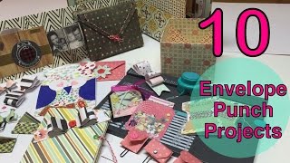 10 Envelope Punchboard Ideas♥Part 1 10 List Tuesday  Im A Cool Mom [upl. by Vinita462]