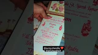 Viah wala card ytshorts ravneet punjabisong wedding [upl. by Rekyr]