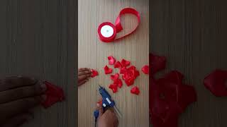 Handmade DIY Ribbon rose flowers viralvideo shots made craft [upl. by Eitsud23]