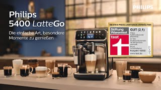 Philips 5400 LatteGo  Schnell reinigendes Milchsystem [upl. by Schwing]