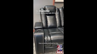 Save 1000 On the Rumble Power Reclining Sofa During the 4th of July Sale While Supplies Last [upl. by Aihsekin512]