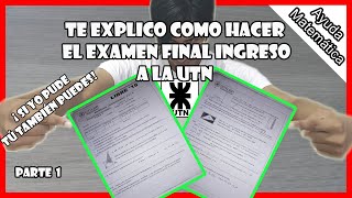 EXAMEN DE INGRESO UTN resuelto parte 1  Ayuda Matemática [upl. by Wyndham323]