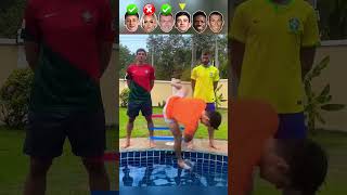 Güler VS Lehmann VS Kroos VS Gavi VS Vini VS Ronaldo  Water Jump Challenge [upl. by Udela]