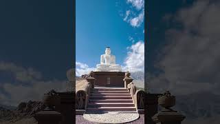 MahabodhiShrilankan style Buddha statue embodiment of compassion Devachan Leh Ladakh India [upl. by Anthea]