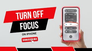 How To Turn Off Focus On iPhone [upl. by Jamison]