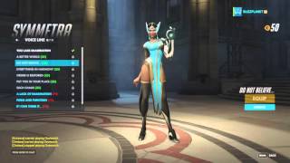 Symmetra Voice Lines  Overwatch [upl. by Hannon]