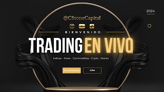 Trading en vivo  Nasdaq XAUUSD Oíl y Forex [upl. by Ennairam]