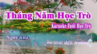 Tháng Năm Học Trò Karaoke  Karaoke Tuổi Học Trò  Karaoke Beat Chuẩn [upl. by Atalee]