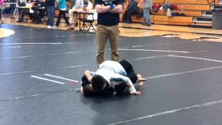 bjj elijahs match 910 years old beginner level 7080 lbs [upl. by Wanyen]