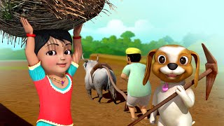 உழவுத் தொழில்  Tamil Rhymes for Children  Infobells [upl. by Diella]