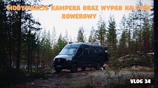 Kamper van od początku  Vlog 34 Modyfikacje w kamperze oraz wypad na rowery [upl. by Parthinia]