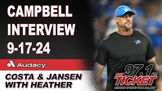 Dan Campbell Interview  91724  Costa and Jansen [upl. by Arihaz]