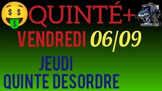 PRONOSTIC PMU QUINTE DU JOUR VENDREDI 6 SEPTEMBRE 2024 [upl. by Eiramyma]