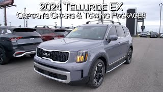 New Everlasting Silver 2024 Kia Telluride EX w Captains Chairs amp Towing Packages at Parkside Kia [upl. by Oaks785]