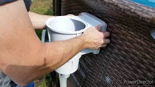 Installing Hayward skimmer the best upgrade possible Coleman Intex Best Way pool [upl. by Ecam]