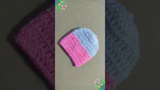 Very easy crochet caphattopi beaniehat crochetbabycap knittingcap shorts woolencap wintercap [upl. by Columbyne]