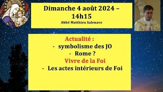 Abbé Salenave en direct à 14h15 ce dimanche 4 août [upl. by Nryhtak]