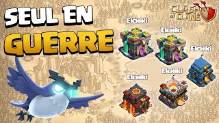 SEUL EN GUERRE AVEC MES 5 COMPTES sur Clash of Clans [upl. by Ardena85]