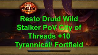 10 City of Threads Tyrannical and Fortified Resto Druid Wild Stalker PoV The War Within Season 1 [upl. by Noraha]