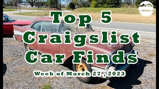 Top 5 Craigslist Cars  Week of March 27 2023 [upl. by Llirrem]