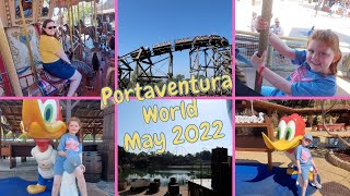 PORTAVENTURA SPAIN WITH A 6 YEAR OLD  MAY 2022 [upl. by Meijer719]