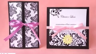 Partecipazioni di nozze Eleganti  Wedding invitation elegance [upl. by Liborio]