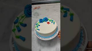 new designing cake decorated shortsvideo youtubeshorts [upl. by Tadich]