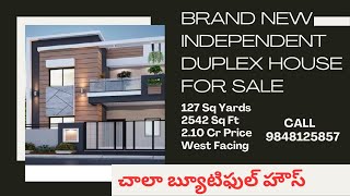 Independent Villa For Sale in Manikonda  Brand New Villa Sale  West Facing Villa For Sale  21Cr [upl. by Chilcote]