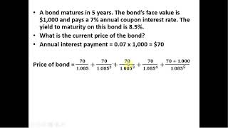 How to Calculate the Current Price of a Bond [upl. by Ellohcin]