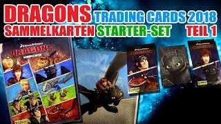 Dragons ® Panini ® Sammelkarten  StarterSet 2018 Teil 1  Unboxing amp Review [upl. by Osy]