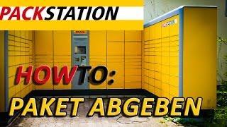 How To DHL Packstation Paket abgeben [upl. by Akirea]