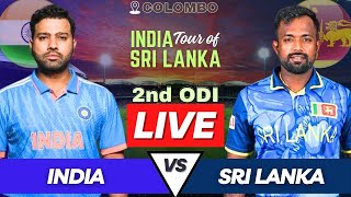 India vs Sri Lanka Live 2nd ODI Match  IND vs SL Live Match Commentary  Live Cricket Match Today [upl. by Kora249]