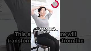 Do this Simple Move on Chair to Trim Belly Fat [upl. by Rtoip691]