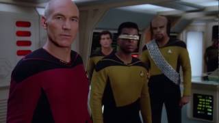 Picards very first borg contact Star Trek TNG HD [upl. by Viddah530]