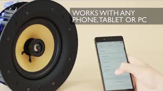 How to Setup and Install a Lithe Audio Bluetooth Ceiling Speaker [upl. by Ajat]